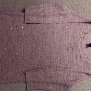 NWOT pink acrylic knit medium sweater